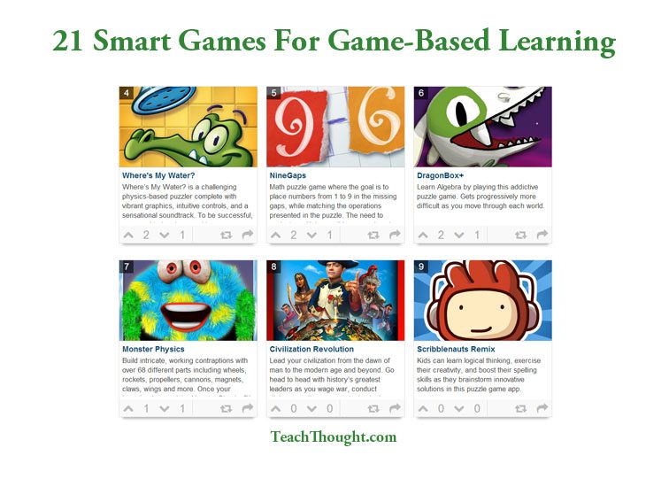 21 Good Video games For Sport-Primarily based Studying