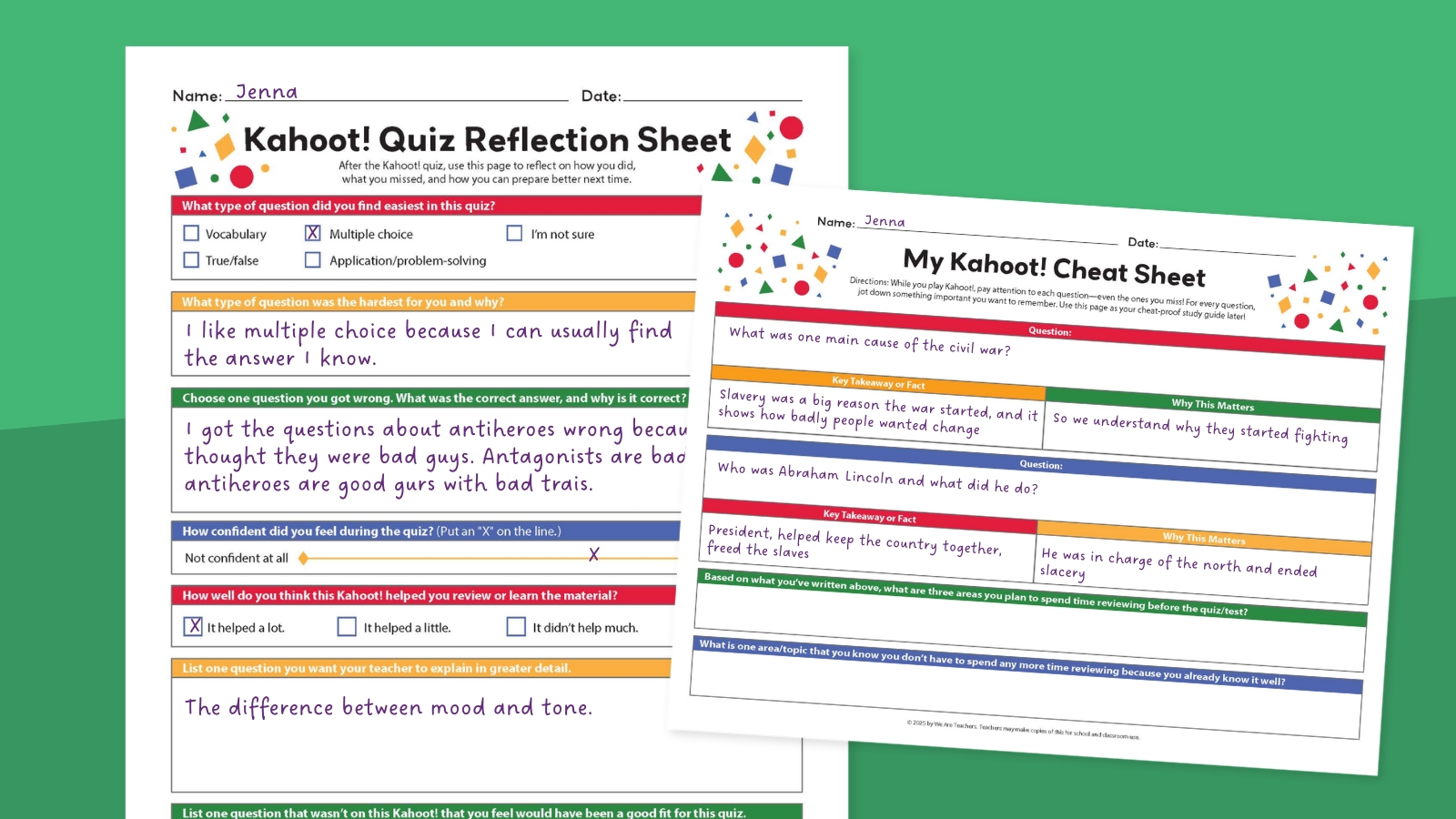 These Free Kahoot! Worksheets Enhance Your Class Overview Recreation